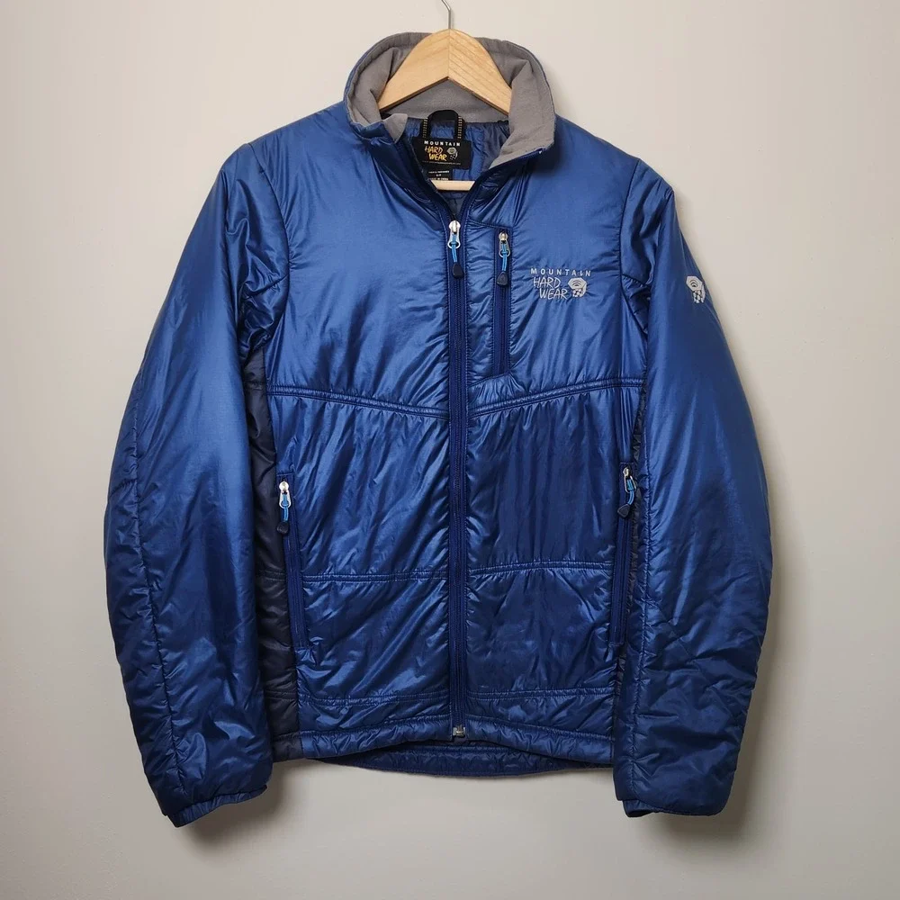 Mountain Hardwear Jacket Mens Small Blue Compressor Primaloft Puffer